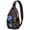 Starry, variant on Starry Night Sky Sling Backpack, Celestial Planet and Nebula Design, Astronaut and Alien Themed Crossbody Bag for Sci-fi Fans