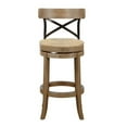 thumbnail image 2 of Boraam Myrtle Swivel Bar Stool in Wheat Wire-Brush, 2 of 5