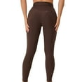 thumbnail image 4 of XFLWAM Women's Belted Leggings High Waisted Buttery Soft Stretch Butt Lifting Solid Color Workout Yoga Pants, 4 of 5
