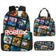 thumbnail image 3 of ROBLOX Mochila Virtual World para estudiantes de primaria y secundaria, Bolsa Escolar de dibujos animados de Anime para niños y niñas, 3 of 4
