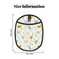 thumbnail image 3 of Bohemian Painted Chicken Flowers Pot Holders for Kitchen - Heat Resistant Oven Mitts Hot Pads with Pocket, Non Slip Silicone Pot Holders, Cuteness Hanging Loop Potholders for Kitchen Baking, 3 of 5