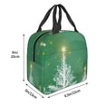 thumbnail image 3 of Sikiie Christmas Green Lunch Bag for Women & Men Adult Insulated Lunch Box, Food Lunch Containers Lunch Tote Bags for Work, Travel, Outdoor, 3 of 8