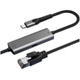 thumbnail image 1 of Adaptador Ethernet Gigabit de 1000 Mbps Tipo C A RJ45, Convertidor Ethernet Gigabit de 1000 Mbps PD100W, 3 Metros, 1 of 5