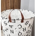 thumbnail image 3 of Laundry Hamper Large Size Canvas Storage Baskets With Handle, Foldable And Convenient Storage Contai, 3 of 5