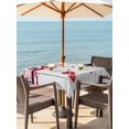 thumbnail image 2 of Outdoor Tablecloth with Umbrella Hole and Zipper, Red Valentines Day Square Table Cloth 54x54 Inch Waterproof Tablecloth, Red Love Heart Tree Vintage Picnic Table Cover for Patio Camping, 2 of 7