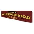 thumbnail image 4 of Neighborhood Sports Bar Novelty Sign, Metal Wall Decor - 4x18 inches, 4 of 4