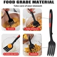 thumbnail image 3 of Tenedor flexible de silicona, tenedor para cocinar con calor, herramientas de cocina aptas para lavavajillas, antiadherentes para mezclar, 3 of 4