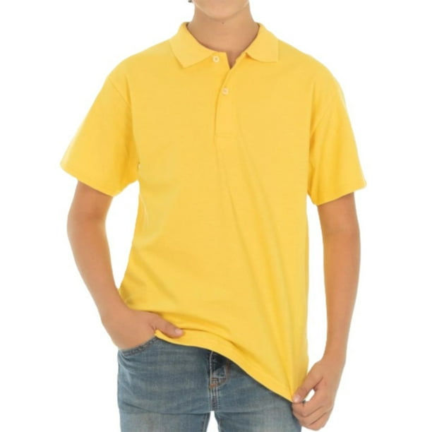 Playera Polo Infantil OPTIMA Color Amarillo - 100% Algodón | Bodega ...