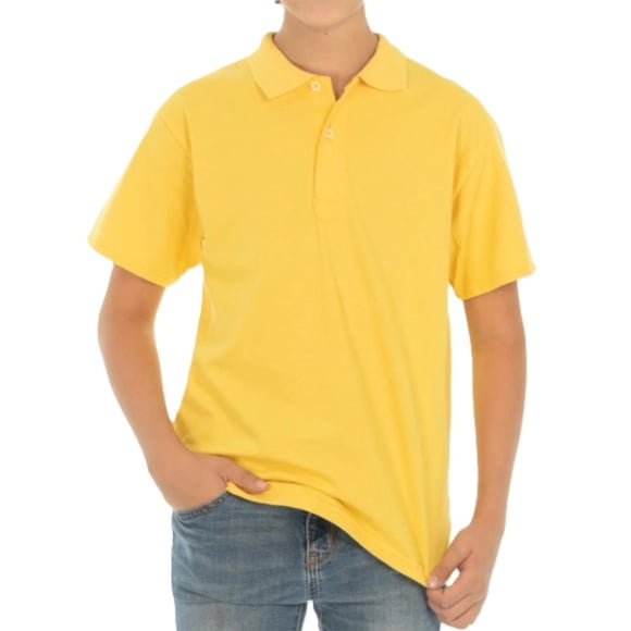 Playera Polo para Niño 100% Algodón Marca Optima – Amarillo