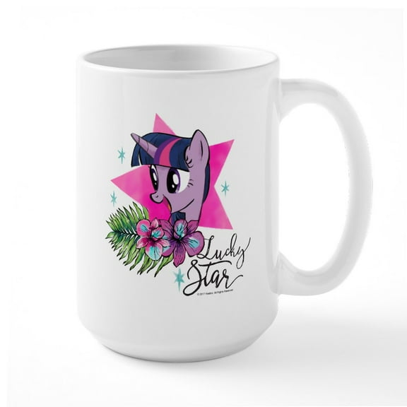 CafePress - MLP Lucky Star Mugs - 15 oz Ceramic Large White Novelty Mug