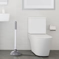 thumbnail image 4 of Unique Bargains Toilet Bowl Plunger with Holder Pump Bathroom Cleaning Gray 1 Pc, 4 of 5