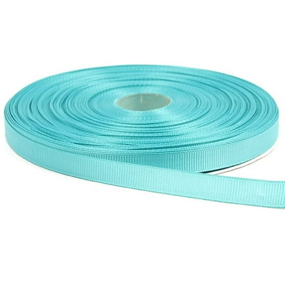 3/8" Wide Aqua Blue Grosgrain Ribbon - 50 Yard Spool