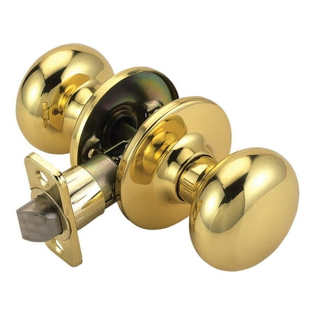 - Design House 741264 Cambridge 6-Way Universal Passage Door Knob, Polished Brass