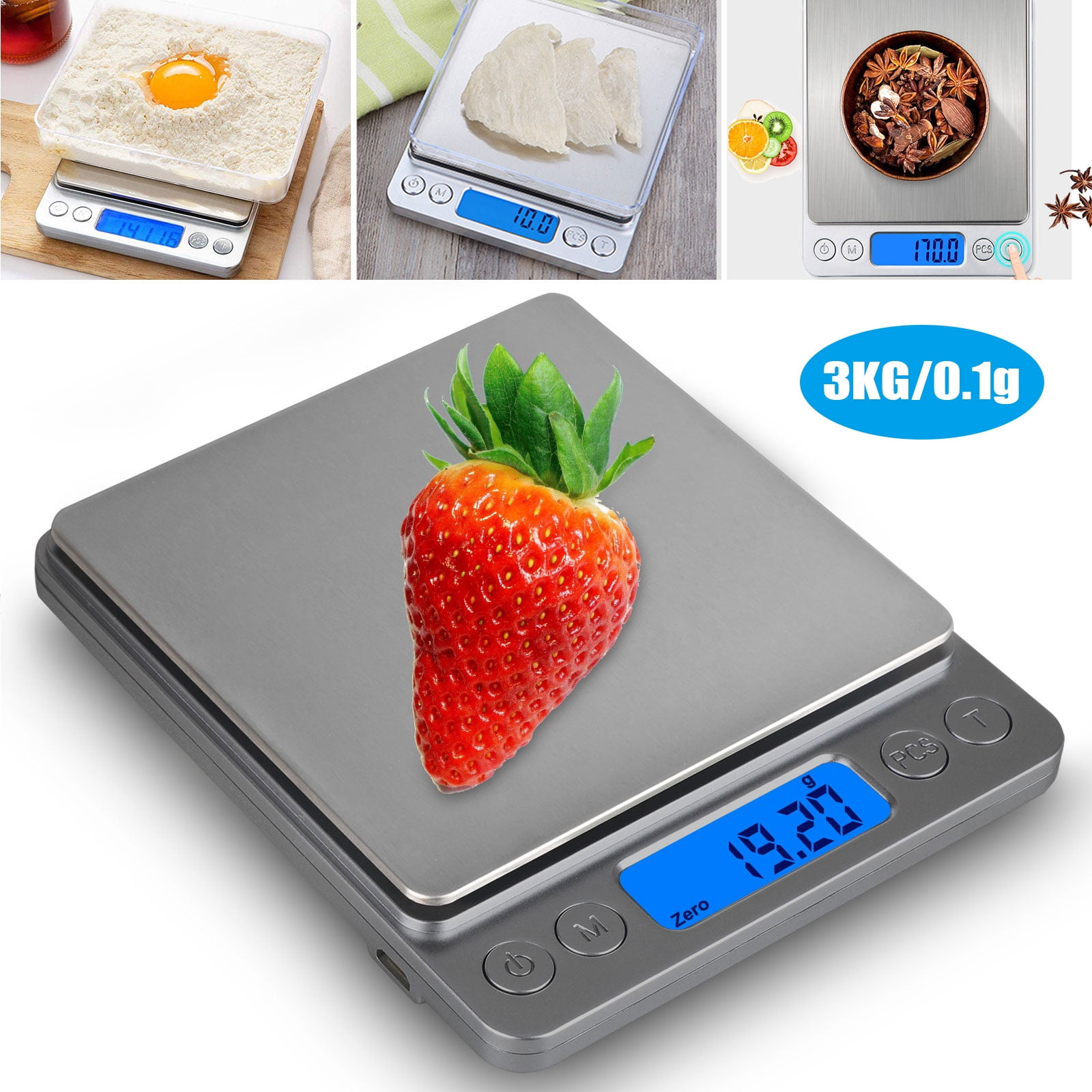 Digital Kitchen Scale, EEEkit Gram Precision Multifunction