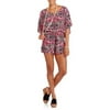 Derek Heart Juniors Kimono Tie Back Romp