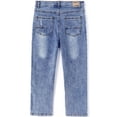 thumbnail image 2 of KIDSCOOL Toddler Denim Jeans Unisex Kids Slim Straight Pants Casual Trousers,Light Blue,4-5 Years, 2 of 6