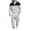 01 Gray, variant on YueHuiYing Men's Hooded Athletic Tracksuit Sweatsuit Long Sleeve Full-Zip Jogging Sweatpants 2 Piece Patchwork Sportsuits