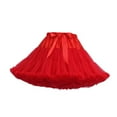 thumbnail image 2 of QENGING Womens Skirt Summer Flare Solid Color Tulle Skirt Dance Ballet Bandage Tutu Skirts Deals, 2 of 5