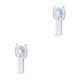 thumbnail image 2 of Bearachild Ventilador de mano Refrigeración por aire portátil Soporte para teléfono para caminar de verano Blanco Blanco 2piezas Bearachild CBP285076, 2 of 5