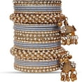 thumbnail image 4 of Indian Ethnic Partywear Handmade Bangles – Traditional Bridal Jewelry Set for Women | Elegant Wedding, Festival & Daily Wear Accessories, 4 of 7