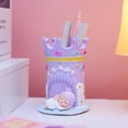thumbnail image 2 of Portalápices Castle Resin Dreamy Theme Púrpura con Ángel Durmiente, 2 of 2
