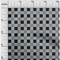 thumbnail image 1 of oneOone Polyester Lycra Gray Fabric Gingham Check Craft Projects Decor Fabric Printed By The Yard 56 Inches Wide, 1 of 4