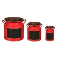 thumbnail image 1 of Evergreen Chalkboard Milk Jug Metal Planter Nested Set of 3, 11.8'' x 11.8'' x 11.5'' inches., 1 of 3
