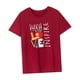 thumbnail image 5 of Camiseta para mujer de verano con cuello redondo para ir de compras, camping, vacaciones, desplazamientos Rojo, 5 of 7