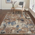 thumbnail image 3 of KUETH 5x7 Area Rug Machine Washable Rug, Modern Abstract Desert Blue, Non-Slip Soft Low Pile for Living Room Bedroom, Dining Room, 3 of 6