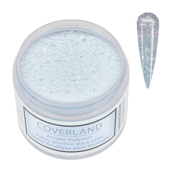 Tones Coverland Acrylic Nail Powder "Crushed Ice " - Limited Edition Acrylic Powder for Nail Design, Sculpting, and Masking Nail Bed Imperfections - Professional Acrylic Nail Supplies (1.5 Oz)