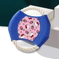 thumbnail image 3 of Hello Kitty Pet Flying Disc, Durable Outdoor Dog Toy, Soft Frisbee Dog Toy for Throwing & Fetching, Gift for Dog Dads Blue, 3 of 5