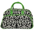 thumbnail image 1 of All-Seasons Designer Prints Damask 21" Carry-On Rolling Duffel Bag, 1 of 5