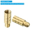 thumbnail image 4 of Uxcell 2g Copper Dart Weight Add Accentuator 3 Pcs 16mm 2BA Thread Darts Weight Adjuster Dart Accessories Copper Color, 4 of 6