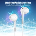 thumbnail image 2 of Auriculares HUOMU, paquete de 5 unidades, con cable y micrófono para iPhone y Android, 2 of 9