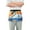 Beautiful Swimming Swan, variant on Cartoon Colorful Monkey Server Apron with 3 Pockets Waterproof Waitress Waist Short Apron for Man Woman 12 Inches