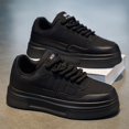 thumbnail image 5 of Men'S Stylish Thick-Soled Skate Shoes with a Solid Color Upper And Non-Slip Sole, Jogging, Traveling, And All Seasons Trendy Footwear for Boys, Suitable for Outdoor Campus Walking,, 5 of 9