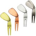 thumbnail image 1 of Golf Divot Repair Tool Pitch Groove Cleaner Golf Pitchfork Putting Vert Fork Golf Training Aids, 1 of 5