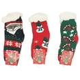 thumbnail image 7 of Kids Fluffy Thermal Sherpa Socks, 3 Pairs, Cute House Sock Slipper Winter Non Skid, Warm Ultra Soft Boys Girls (Style C), 7 of 7