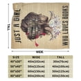 thumbnail image 3 of Wijzvio Just A Girl Who Loves Books Throw Blanket Soft Fuzzy Fleece Blanket For Couch Bed Living Room Decoration 80"X60", 3 of 9