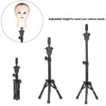thumbnail image 2 of Anself Wig Tripod Stand Mannequin Stand Holder Manikin Head Tripod Stand Non-Slip Base Adjustable Height, 2 of 5