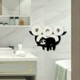 thumbnail image 4 of Uuiauoio Animals Toilet Paper Holder Funny Toilet Paper Holder Toilet Roll Holder Humorous Wall-Mounted Paper Roll Storage Rack Cute Bathroom Decor Creative Tissue Holder, 4 of 6