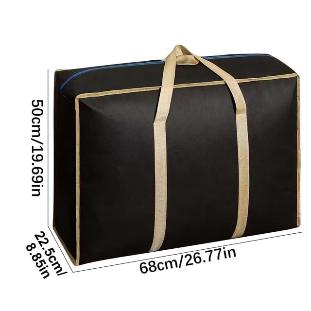 Oversized Moving Bags, Packing Storage Organizers, Reusable Spun Cloth Laundry Bags, Heavy-Duty Carrying Straps, Secure Closure, for Home Organization and Travel