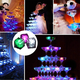thumbnail image 5 of 12 cubos de hielo luminosos, LED sensibles al tacto, intermitentes, flash colorido, 5 of 5