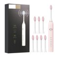 thumbnail image 2 of ZFYXGS Electric Toothbrush for Adults, 8 Brush Heads and 5 Modes, Pink, 2 of 6