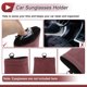 thumbnail image 5 of Estuche para Gafas de Sol de Coche Unique Bargains Soporte Universal para Gafas de Sol de Coche Franela Metal Rojo 13.5x12cm 1 Set, 5 of 7