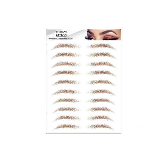 Etiqueta engomada desechable del tatuaje de la ceja de la etiqueta engomada marrón de la ceja de la imitación 6D Wmkox8yii hjk3043