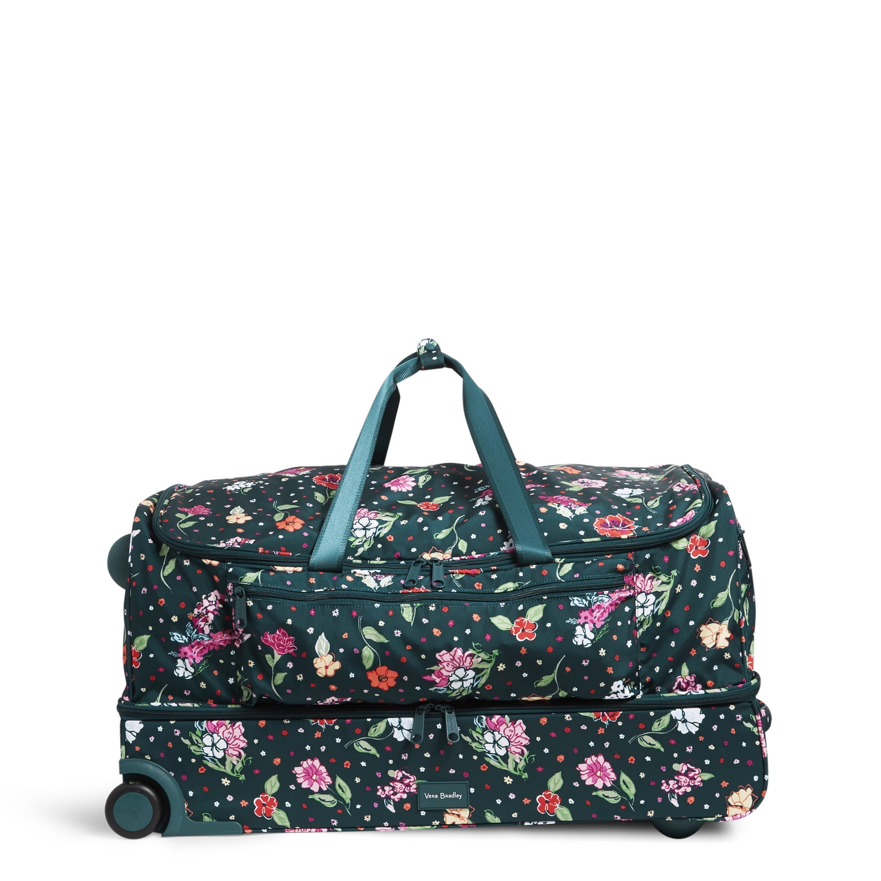Vera Bradley Women's Recycled XL Foldable Rolling Duffel Bag Hope