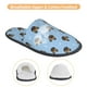 thumbnail image 3 of Fotbe french Bulldog Face Pantuflas Peludas para Mujer con Estampado, Zapatillas de Peluche, Zapatos de Invierno para Casa, Uso Interior y Exterior-Large, 3 of 8