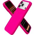 thumbnail image 1 of Compatible with iPhone 17 Pro Max Case,Slim Liquid Silicone 4 Layers Soft Gel Rubber Shockproof Protective Phone Case 6.9" with Anti-Scratch Microfiber Lining-Hot Pink, 1 of 7