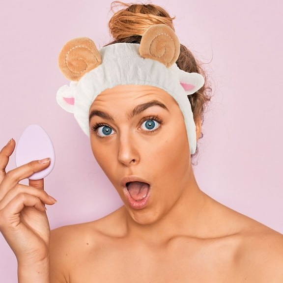 MUSEYA Face Washing Headband Plush Makeup Assistance Women 1 PCS